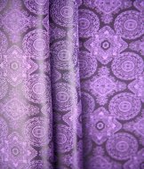 Подкладочная ткань "Орнамент" фиолетовый