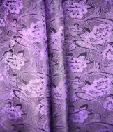 Подкладочная ткань "Camelia" фиолетовые цветы