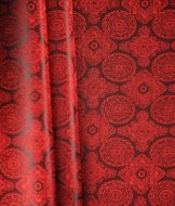 Подкладочная ткань "Орнамент" красный